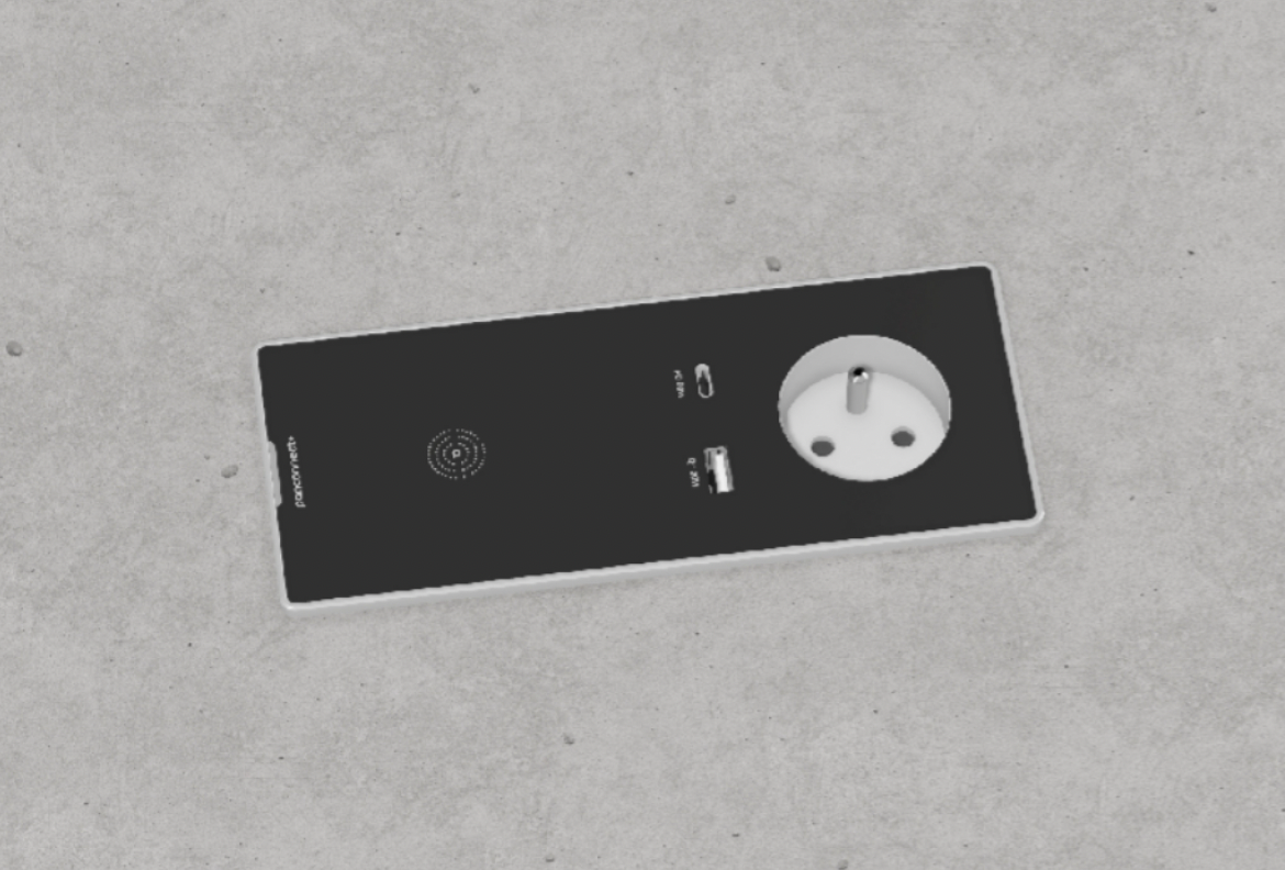 Boîtier de table avec connectique série Spook M - Panconnect